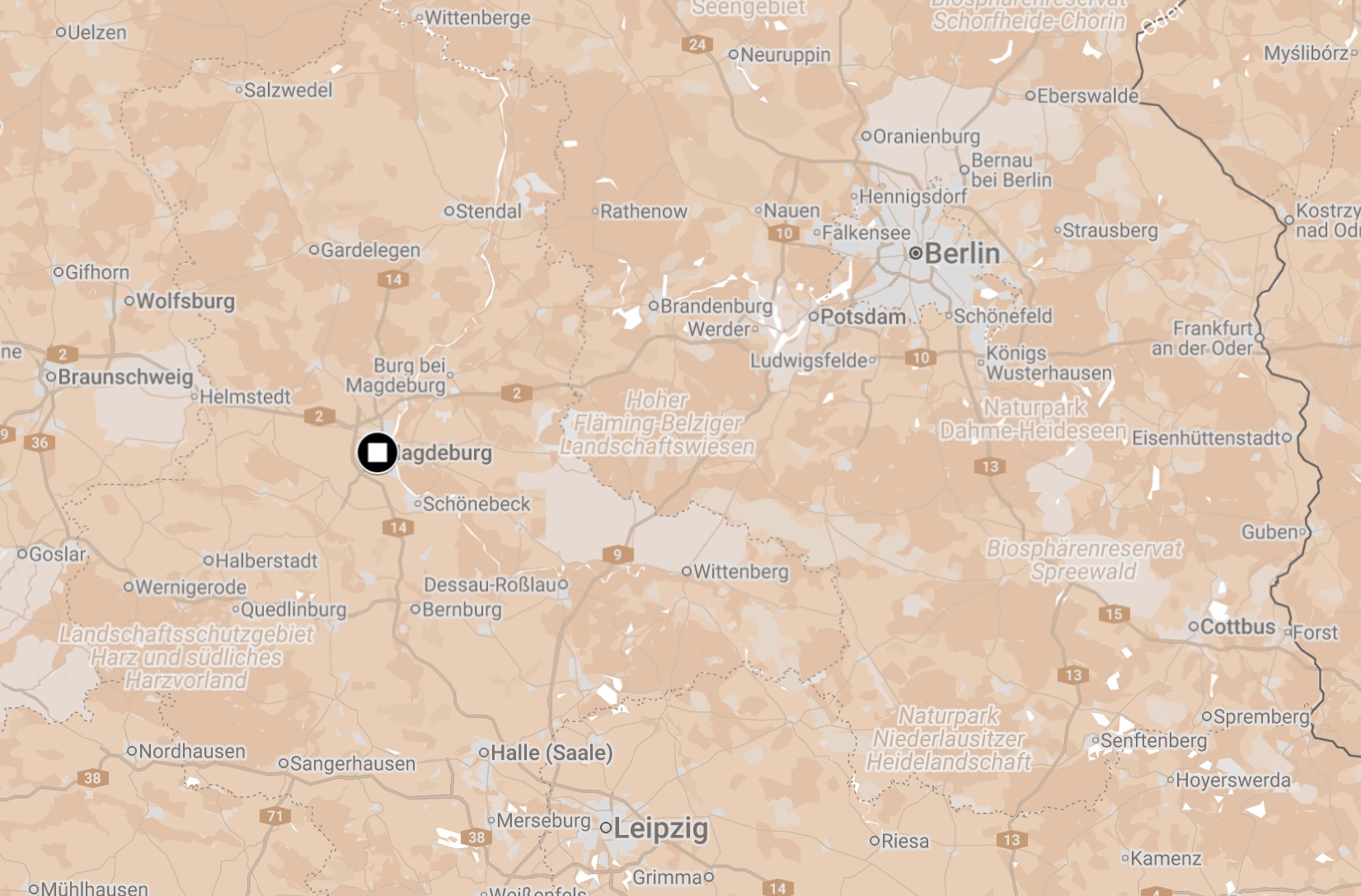 Map of Magdeburg Camp.