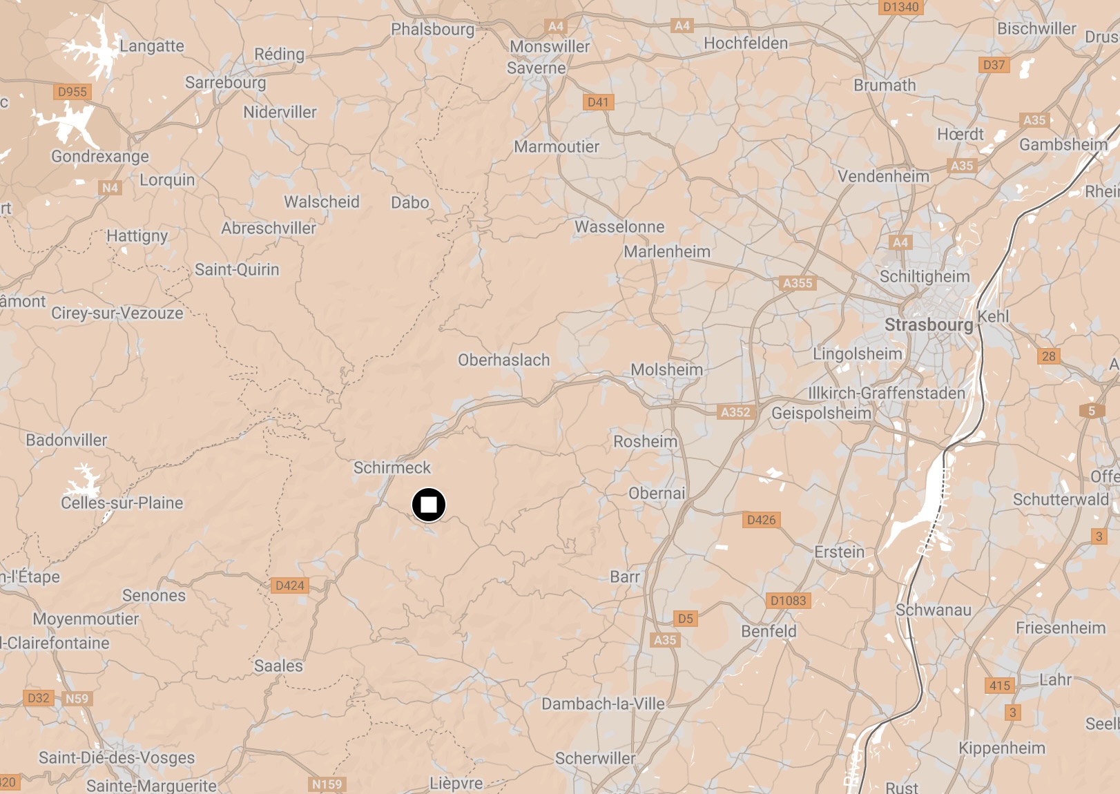 Map of Natzweiller-Struthof Camp.