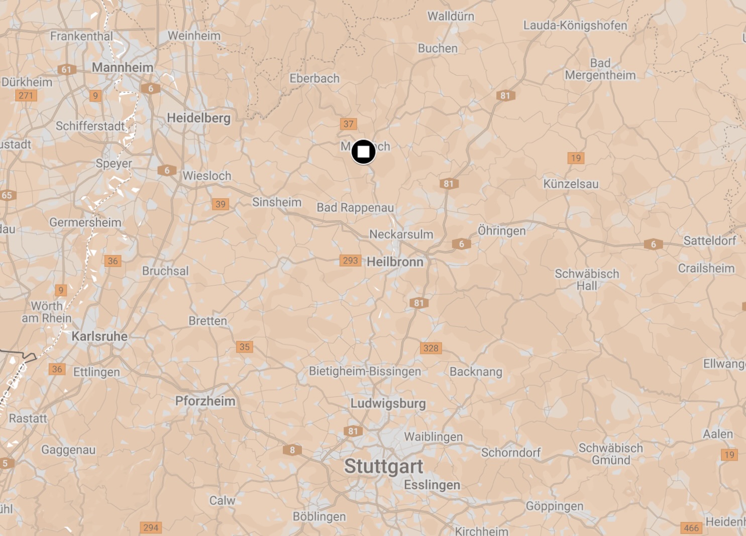 Map of Neckarelz Camp.