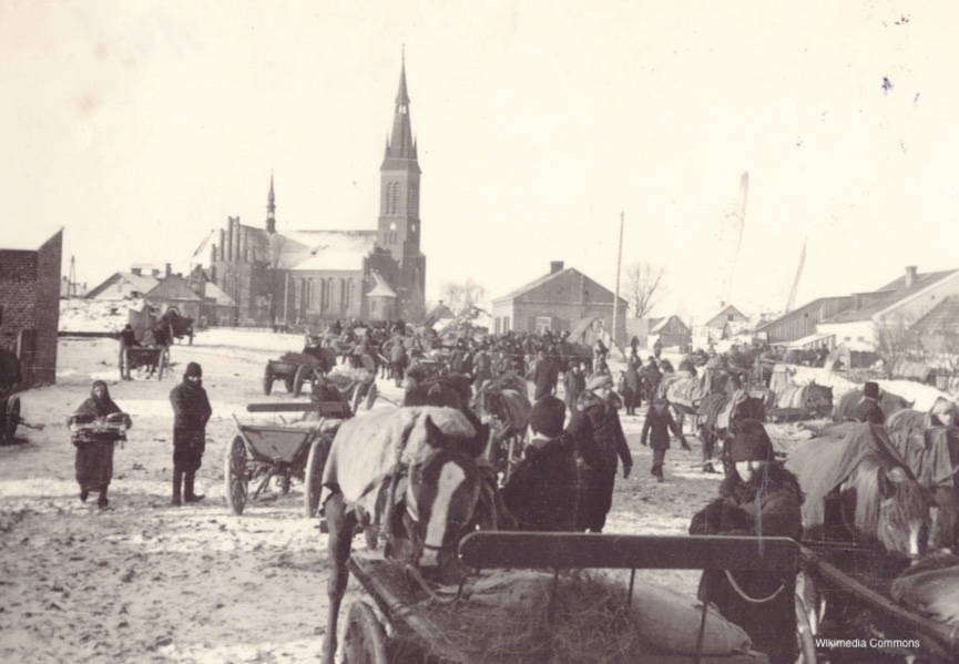 Photograph of Ryki during the German Occupation in late 1939.