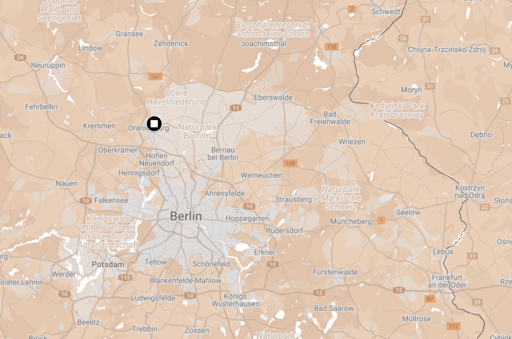 Map of Sachsenhausen Camp.