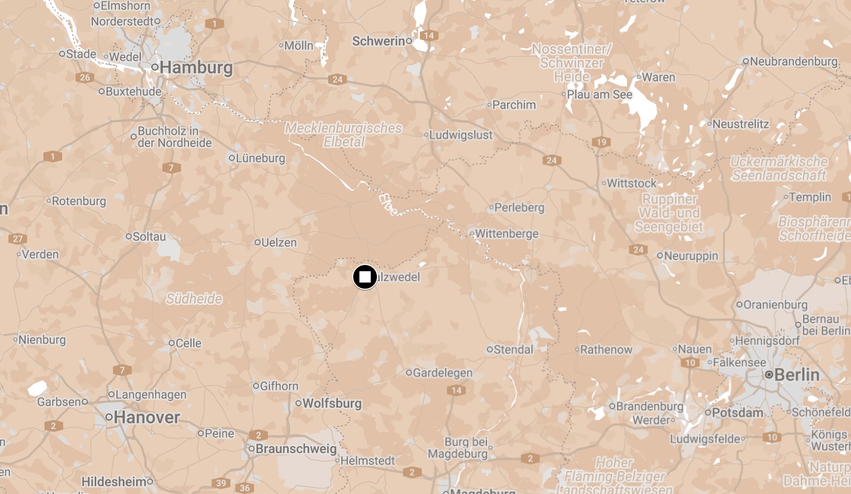 Map of Salzwedel Camp.
