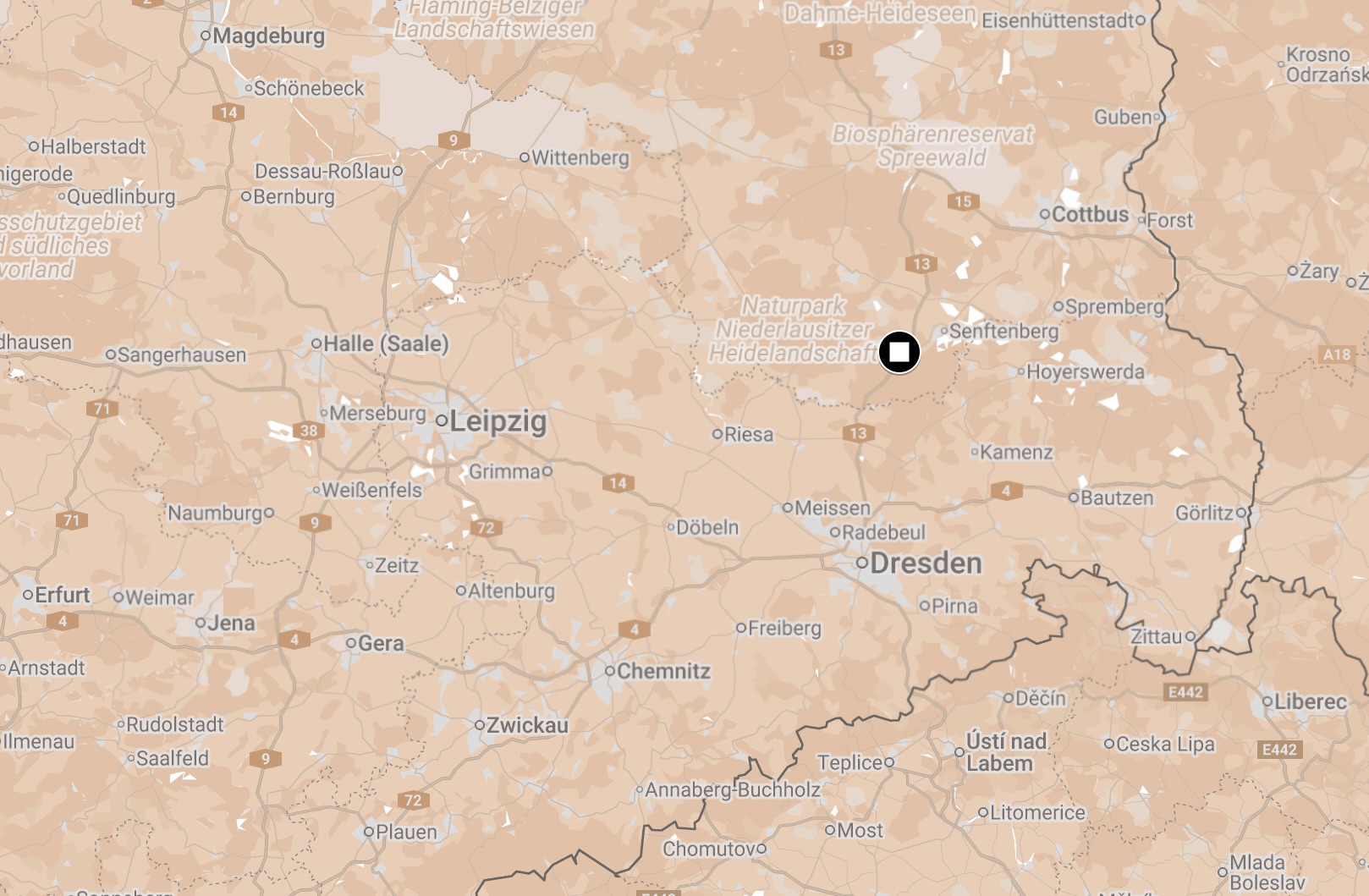 Map of Schwarzheide Camp.
