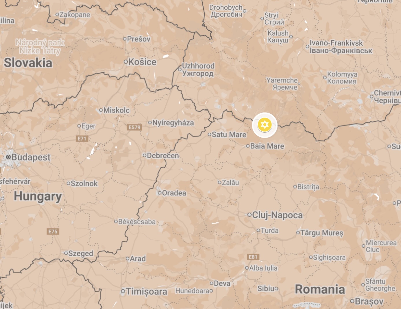 Map of Sighet Ghetto.