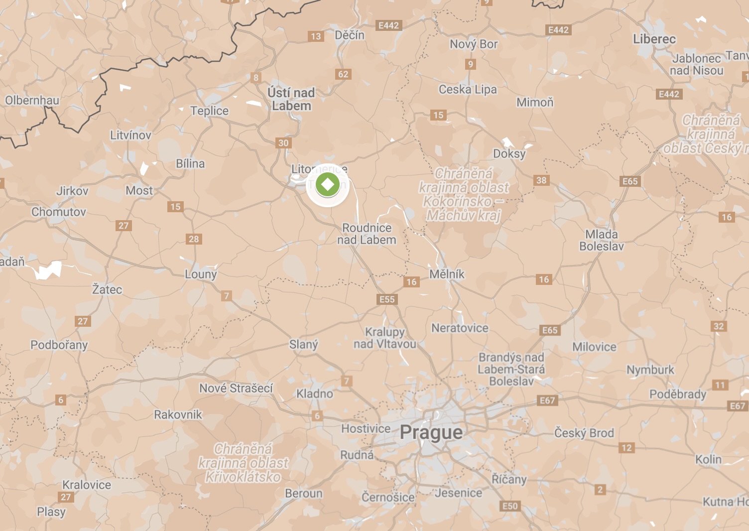 Map of Terezin DP Camp.