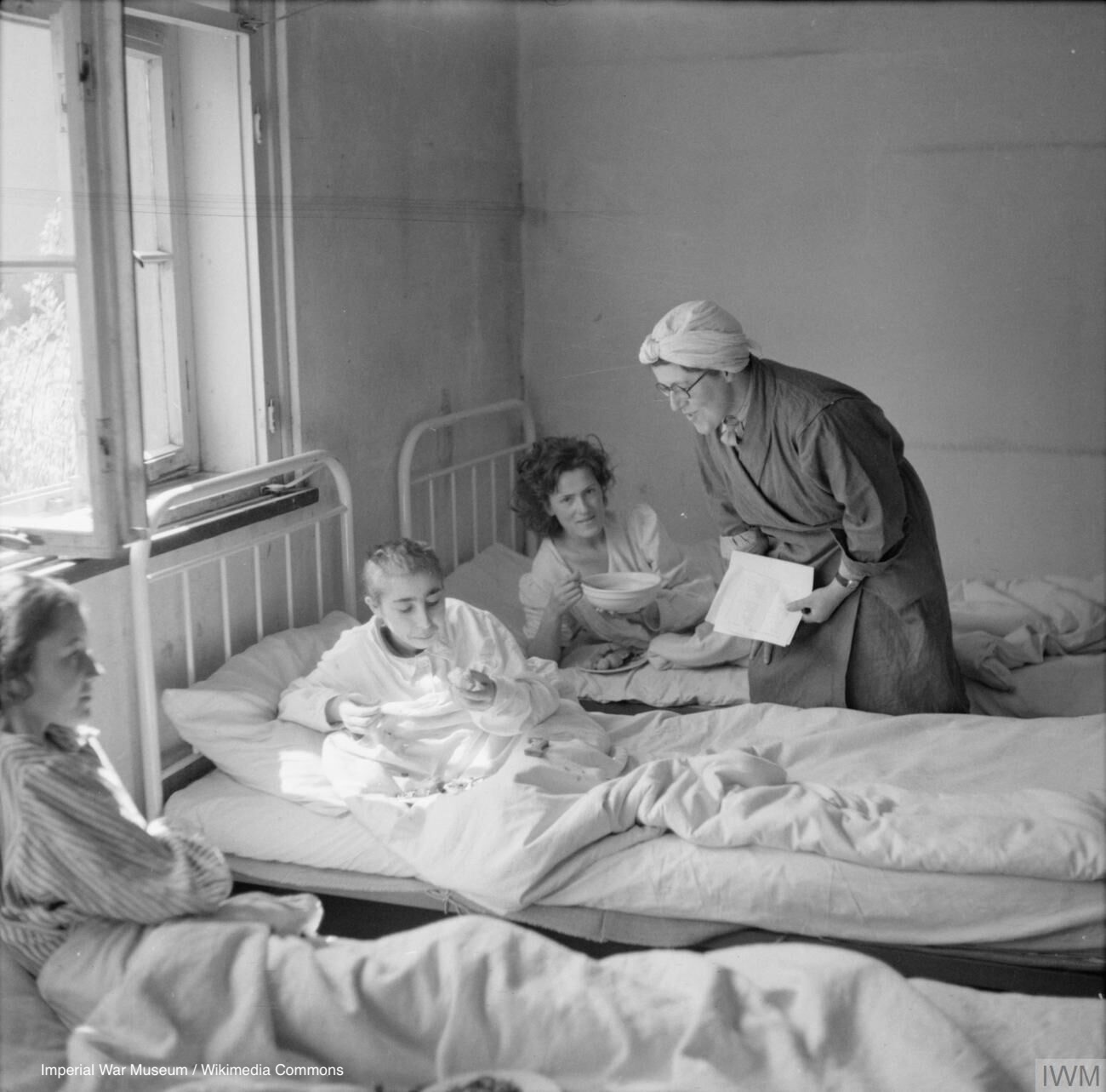 Photograph of the Liberation of Bergen-Belsen Concentration Camp, April 1945.