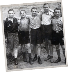 Photograph of members of the Boys in Prague in 1945.