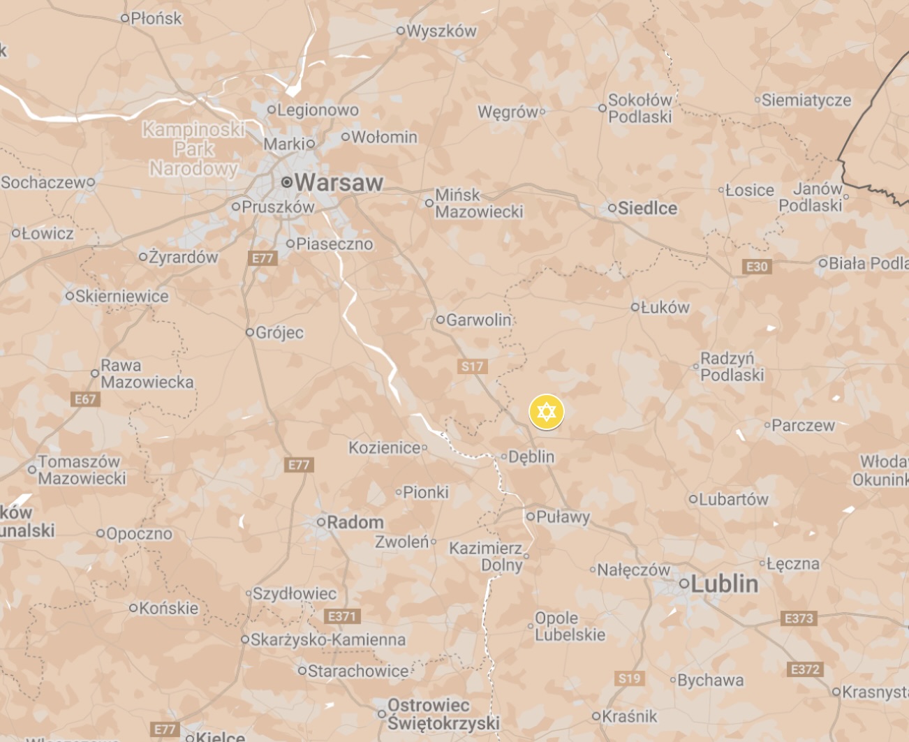 Map of Leopoldow Ghetto.