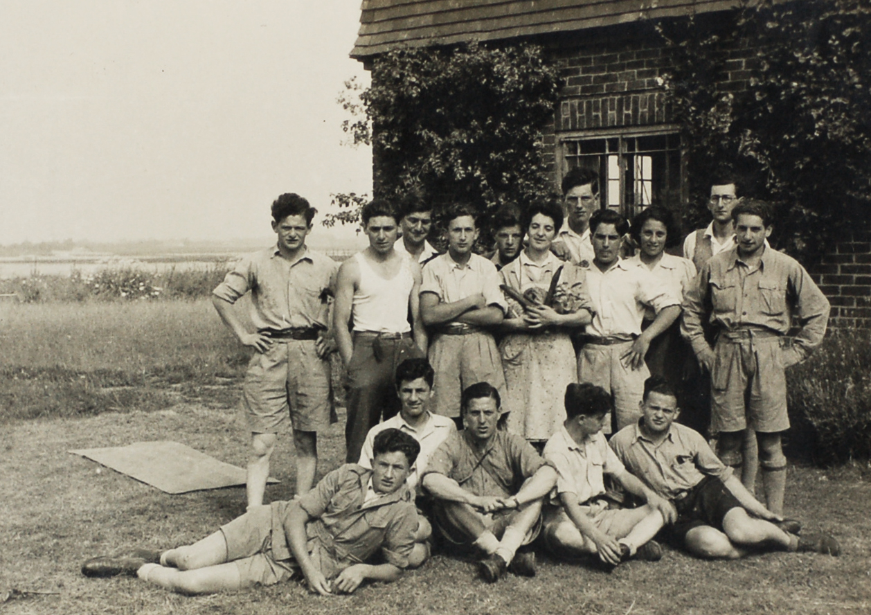 Photograph of the Boys at an unidentified training farm.