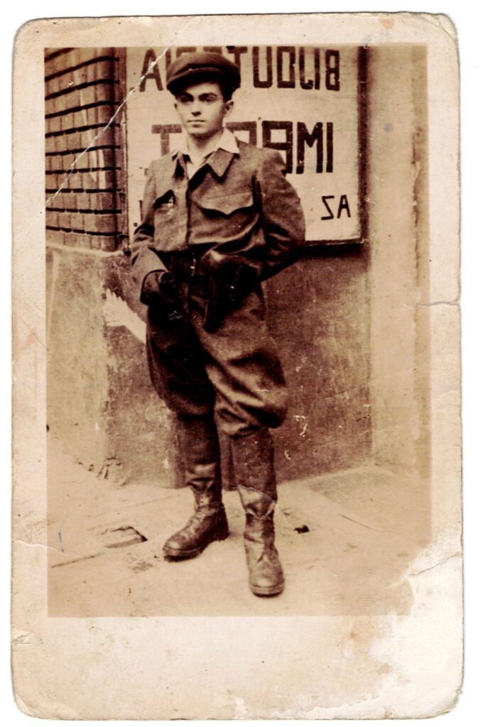 Photograph of Leo Geddy in SS uniform.