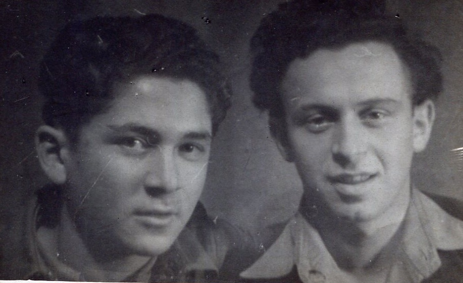 Photograph of Sam and Nat 1945 in Konstanz, Germany.