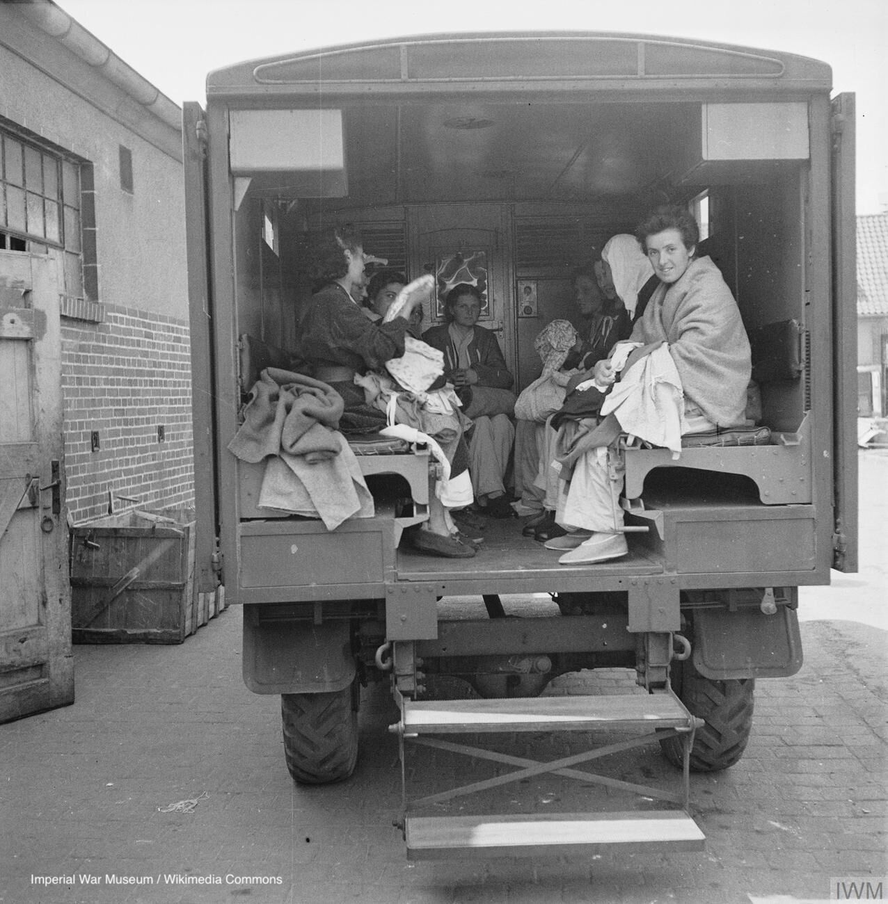 Photograph of the Liberation of Bergen-Belsen Concentration Camp, April 1945.