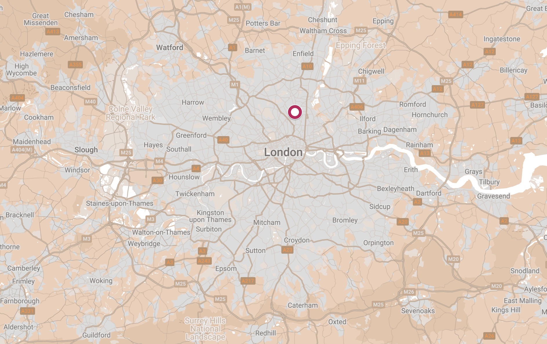 Map of Queens Drive Hostel.
