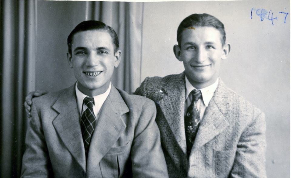 Photograph of Alf Kirszberg and Harry Wajchendler