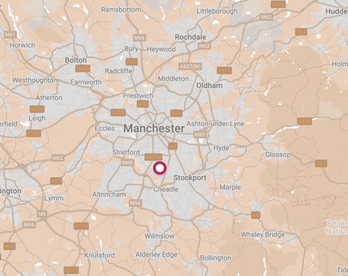 Map of Dunwood House Hostel.