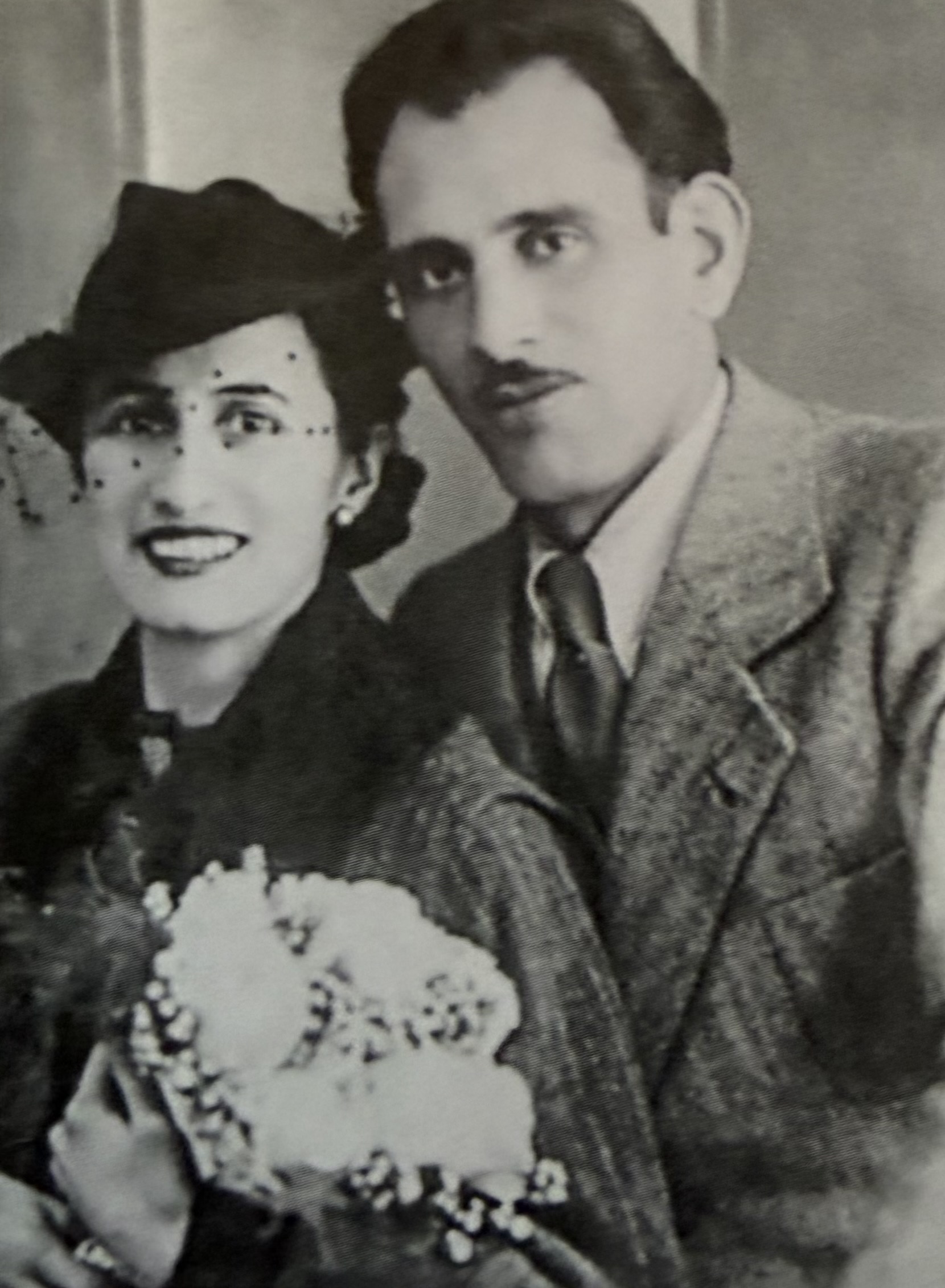 Mira & Giovanni Bucci 1935. The photograph was taken on their wedding day.
